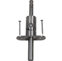 Metallstolpe med skruvar för montering