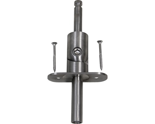 Metallstolpe med skruvar för montering