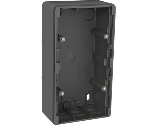Dosa SCHNEIDER ELECTRIC Exxact utanpåliggande 35mm IP44 2-fack antracit 1820006 Tom kopplingsdosa för utanpåliggande montage för elinstallationer