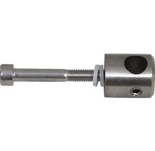 Rostfritt stålhållare med skruv för räcken