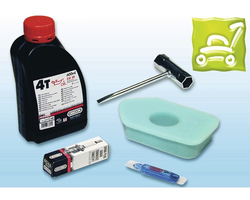 Oregon underhållssats med olja, tändstift, luftfilter och verktyg