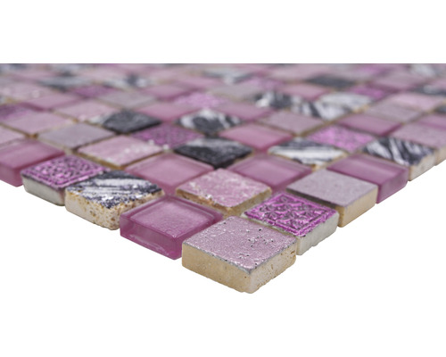 Mosaikplatta med kvadratiska element i olika utföranden