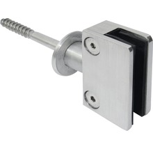 Glashållare med skruv för glasfästning