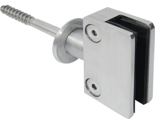 Glashållare med skruv för glasfästning