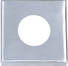 Fyrkantig metallrosett med runt urtag