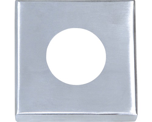 Fyrkantig metallrosett med runt urtag