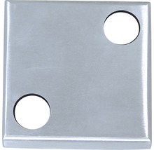 Fyrkantig täckplatta med två hål