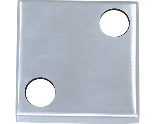 Täckrosett PERTURA fyrkant rostfritt A4 2-hål Fyrkantig täckplatta med två hål