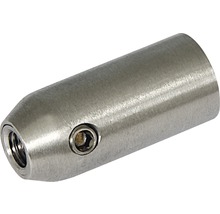 Metallbeslag med invändig gänga och skruv