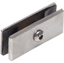 Glasklämma av rostfritt stål med skruv