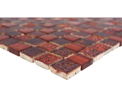 Mosaikplattor av glas i kvadratisk form