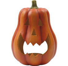 Halloween pumpa dekoration med utskuret ansikte