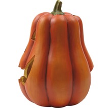 Halloweenpumpa med skuret ansikte