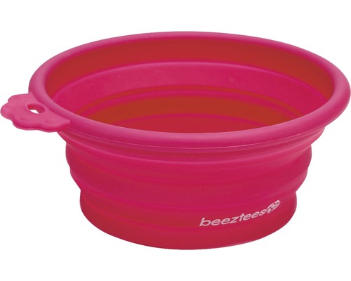 Resematskål BEEZTEES silikon 250ml pink Resematskål BEEZTEES silikon 250ml pink