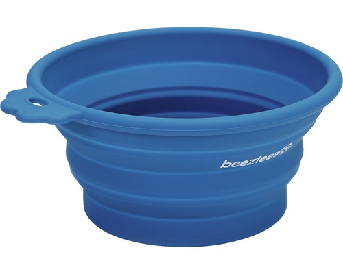 Resematskål BEEZTEES silikon 500ml blå Resematskål BEEZTEES silikon 500ml blå