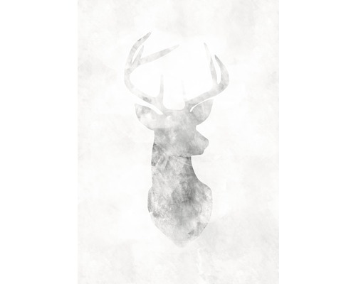 Illustration av ett hjorthuvud med horn Illustration av ett hjorthuvud med horn