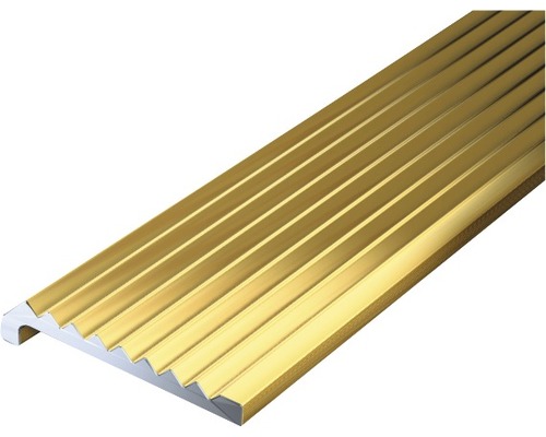 Ändprofil KAISERTHAL aluminium guld 23x6,3x2mmx2m