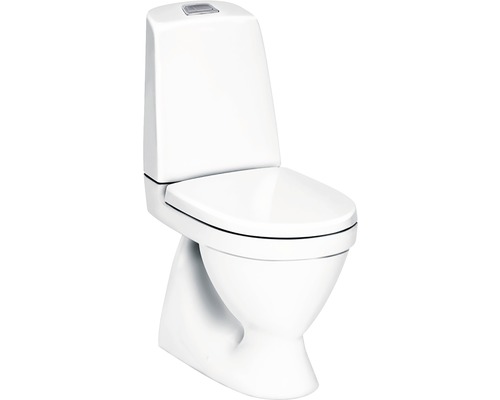 Toalettstol GUSTAVSBERG Nautic 1500 Hygienic Flush hårdsits limning S-lås 2/4 L 7763443