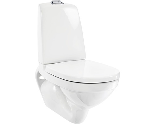 Toalettstol GUSTAVSBERG vägghängd Nautic 1522 Hygienic Flush med cistern 2/4 L 7763447