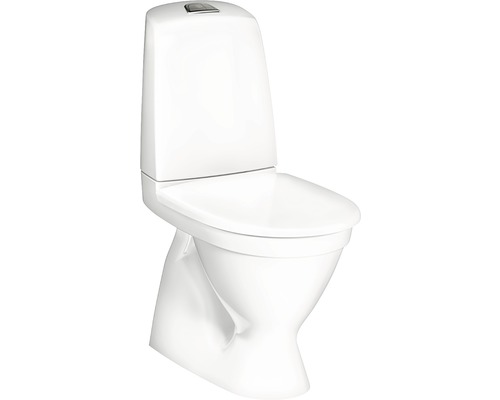 Toalettstol GUSTAVSBERG Nautic 1500 Hygienic Flush dolt s-lås för limning inkl. sits 4/2 L 7805859