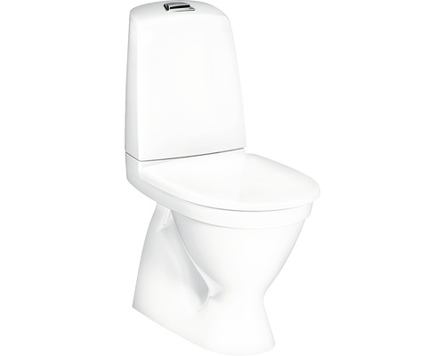 Toalettstol GUSTAVSBERG Nautic 1500 Hygienic Flush s-lås standardsits skruvas 4 L 7805861