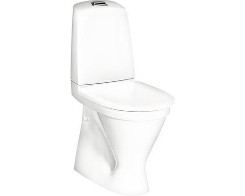 Toalettstol GUSTAVSBERG Nautic 1546 Hygienic Flush skruvhål hög modell standardsits S-lås 4 L 7811047
