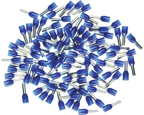 Ändhylsor HAUPA isolerade 2,5mm² blå 100 styck 270810 Ändhylsor i lös ordning