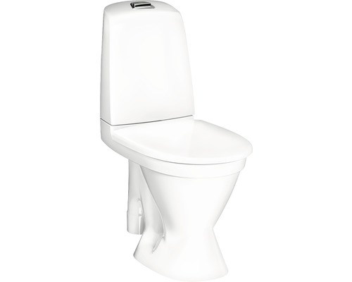 Toalettstol GUSTAVSBERG Nautic 1591 Hygienic Flush standardsits öppet s-lås skruvas 4 L 7813709