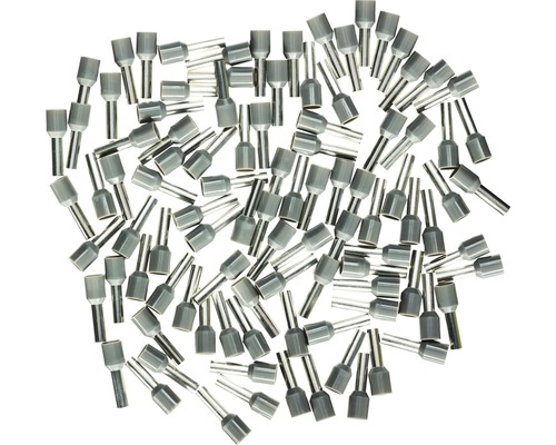 Ändhylsor HAUPA isolerade 4mm² grå 100 styck 270814 Flera trådändhylsor