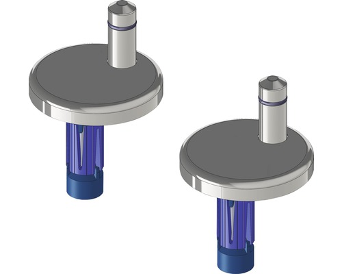 Två tryckluftsfördelare med avluftningsfunktion