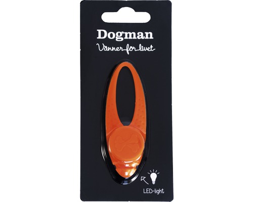 Dogman LED-lampa för hundar för fastsättning på halsbandet
