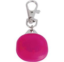 Rosa LED-hänge med karbinhake