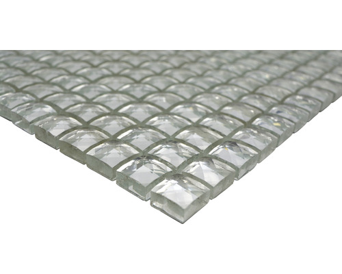 Närbild av en mosaik av glas