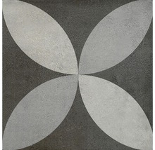 Kakelplatta med blommönster