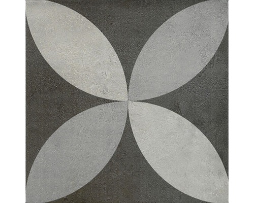 Klinker Art Deco Lepic grå matt 22,3x22,3 cm