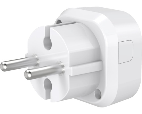 Vit skyddskontakt för vägguttag