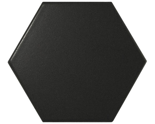 Klinker Hexa Black matt 15x17cm