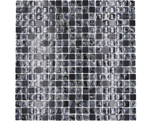 Mosaik glas med natursten XIC 1028 30,5x30,5 cm Mosaikplattor av glas och natursten