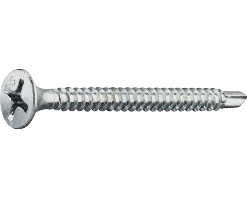 Gipsskruv COBRA elförzinkad 3,5x25mm 1000-pack CB25Z Plåtskruv med linshuvud och borrande spets