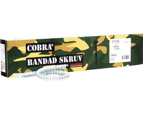 Låda med bandad skruv