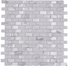 Mosaikplatta av marmor och glas