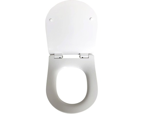 Toalettsits av plast, öppen