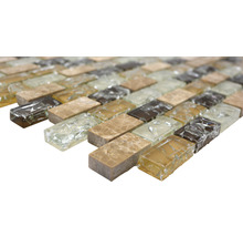 Mosaikplatta med glas- och marmorutseende