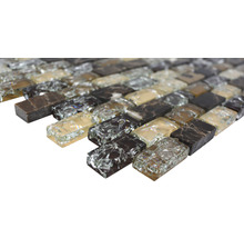 Mosaik glas med natursten XIC B1155 30x28,5 cm