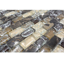 Mosaik glas med natursten XIC B1155 30x28,5 cm