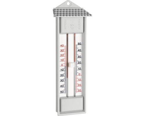 Termometer TFA max-min plast grå