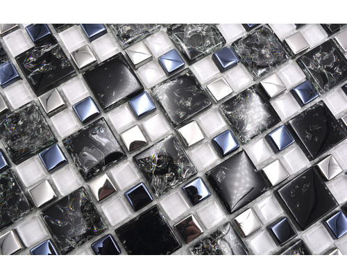 Mosaikplatta med glas- och spegeleffekter