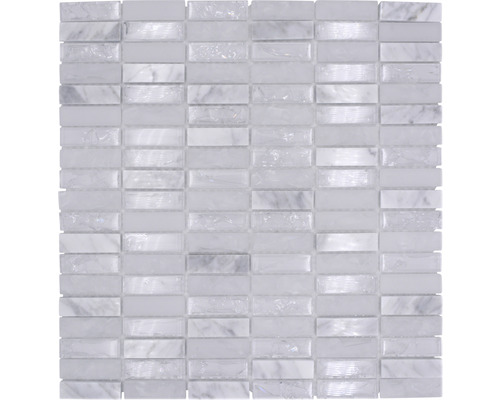 Mosaik glas med natursten XIC S1211 32,2x31 cm