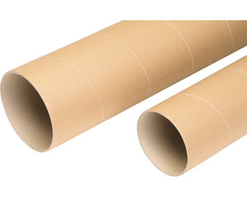 Två bruna pappershylsor