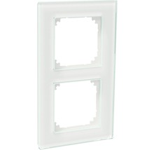 Täckram SCHNEIDER ELECTRIC Exxact 2-fack glas solid vit 1822242